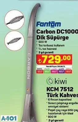 FANTOM CARBON DC1000 DİKEY SÜPÜRGE FANTOM CARBON DC1000 DİKEY SÜPÜRGE